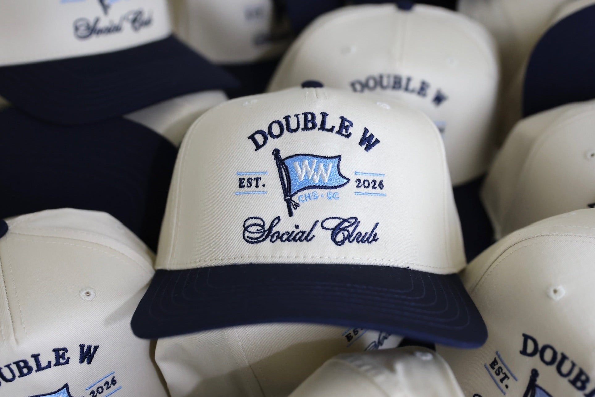 Custom embroidered wedding hats