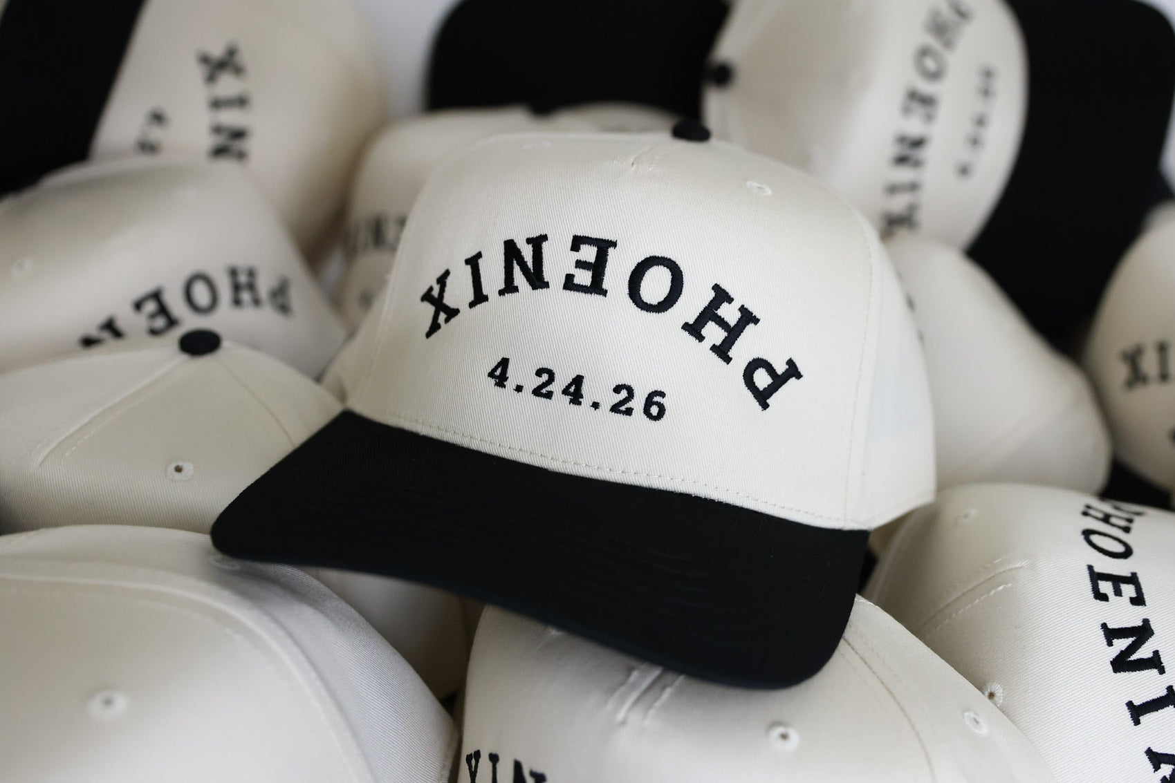 Custom embroidered wedding hat